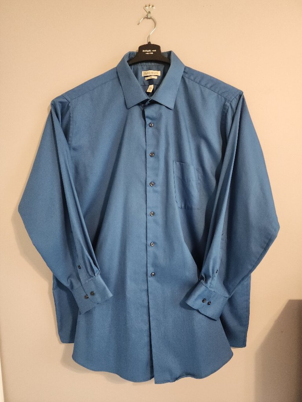 Van Heusen Dark Blue Men's Dress Shirt - Size 18 1/2 Neck